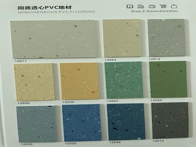 heavy duty commercial vinyl flooring wear test